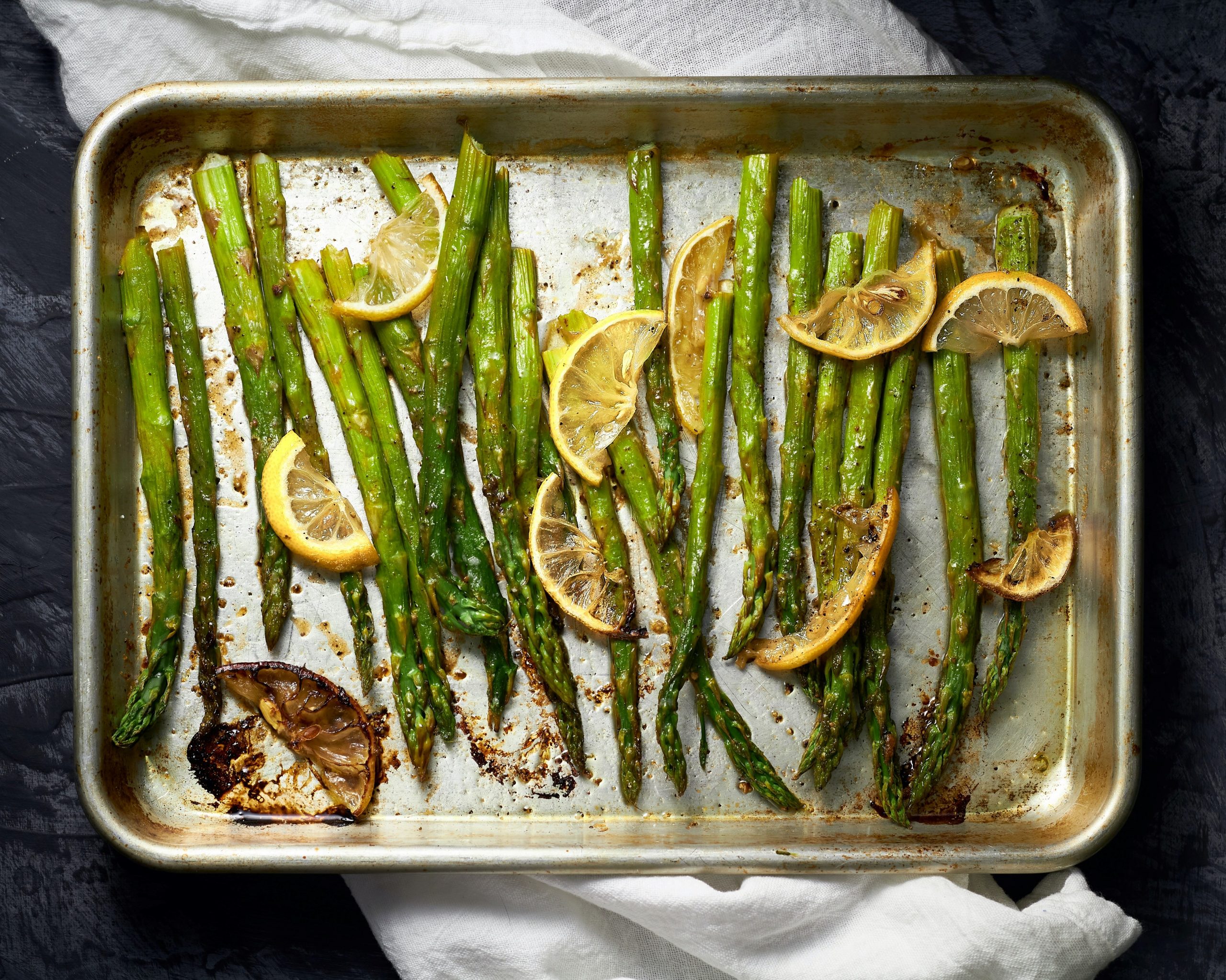 lemon pan asparagus