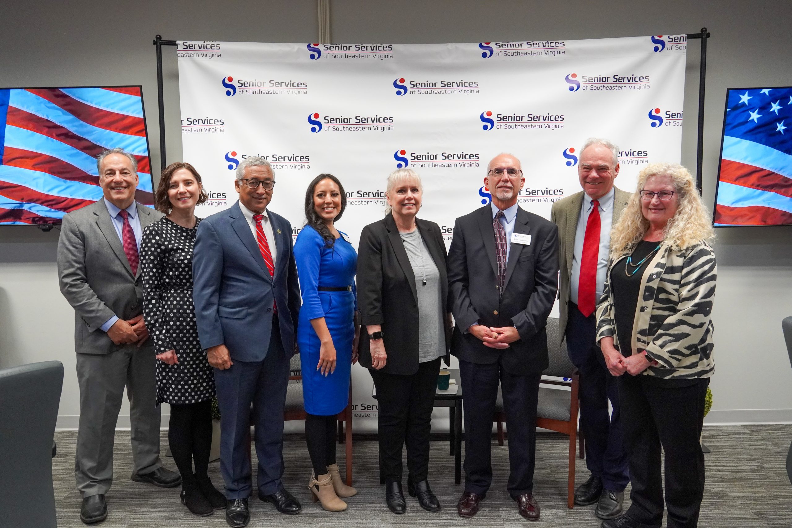 In the News: Senior Services hosts Senator Tim Kaine and Congressman Bobby Scott in Prescription Drug Roundtable