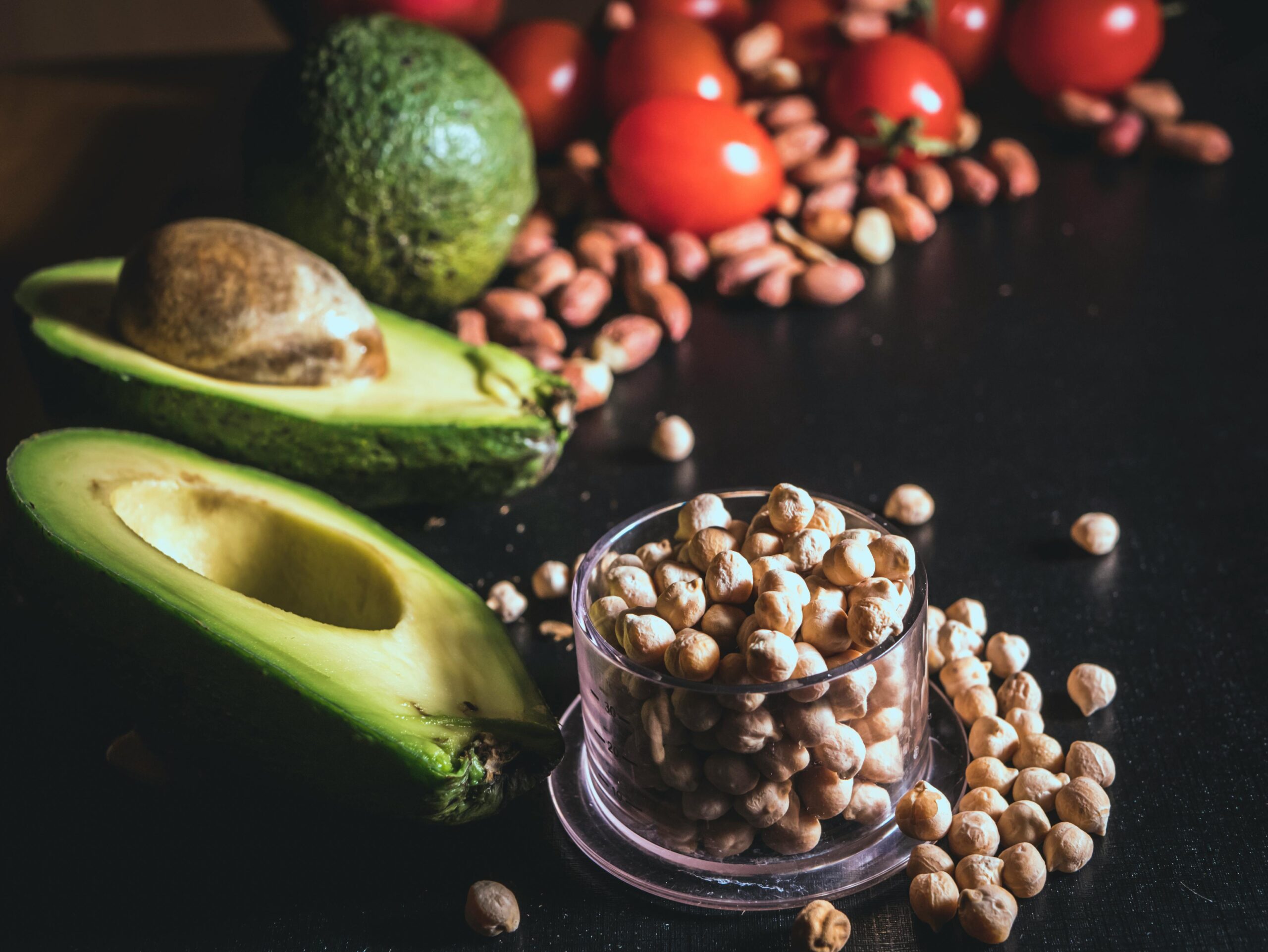 Chickpeas, Avocado, Tomatoes