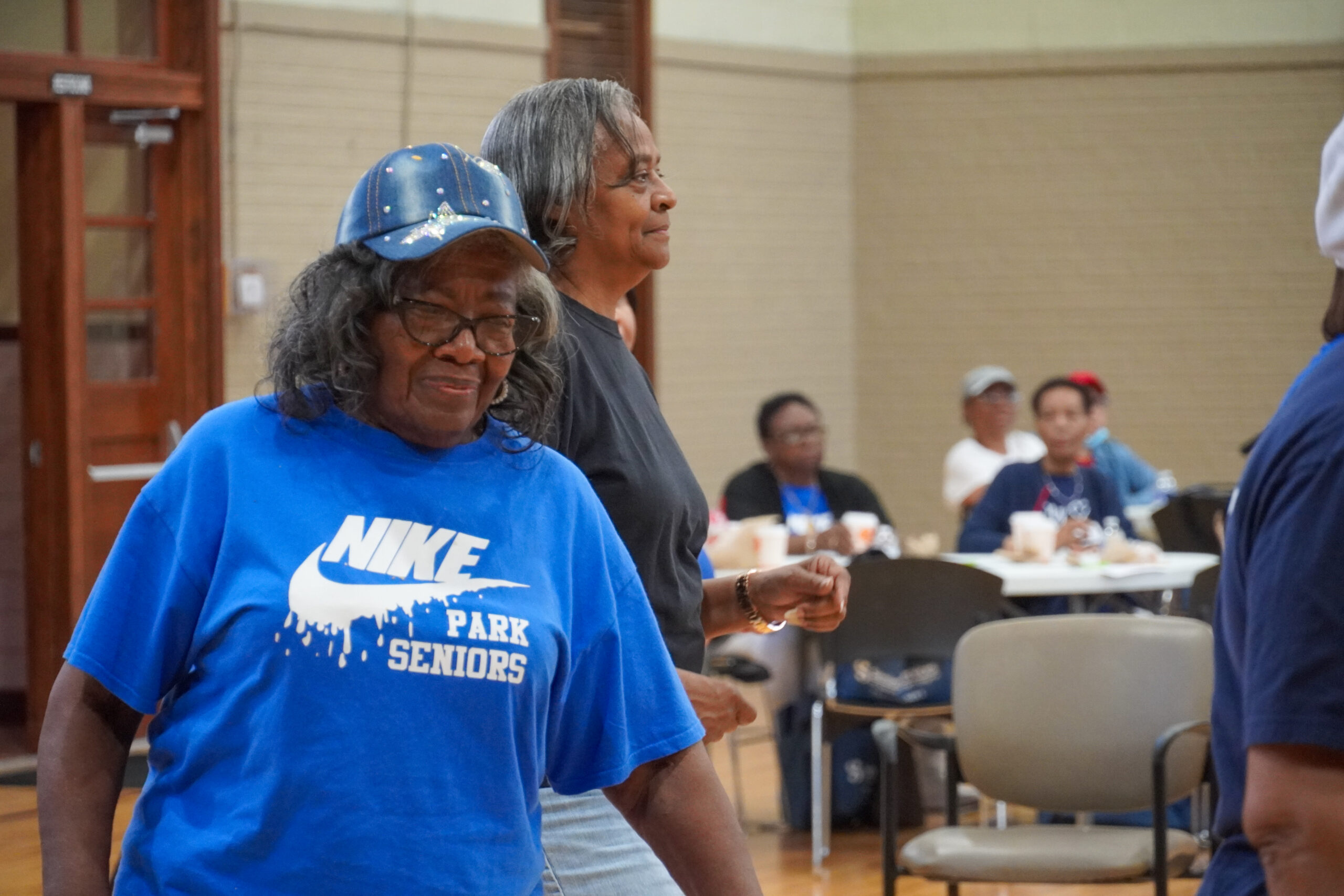 senior woman dancing