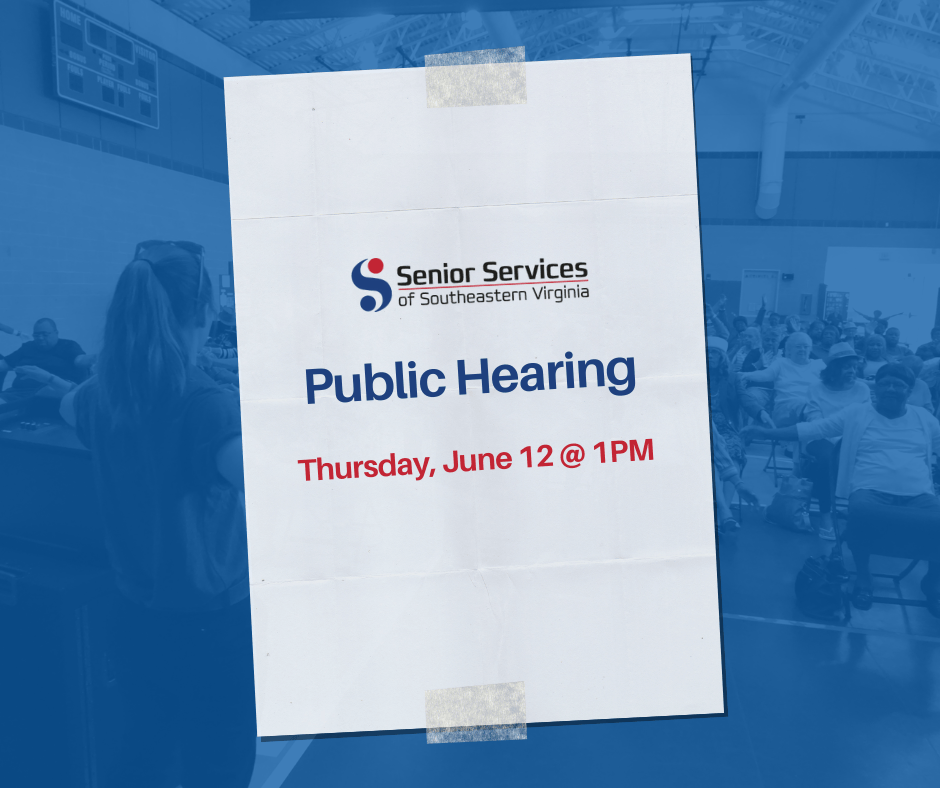 Picture of public hearing announcement