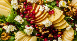 apple pear pomegranate salad