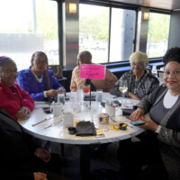 group of volunteers smiling