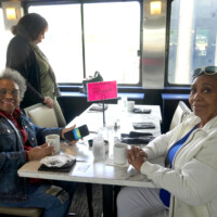 group of volunteers smiling